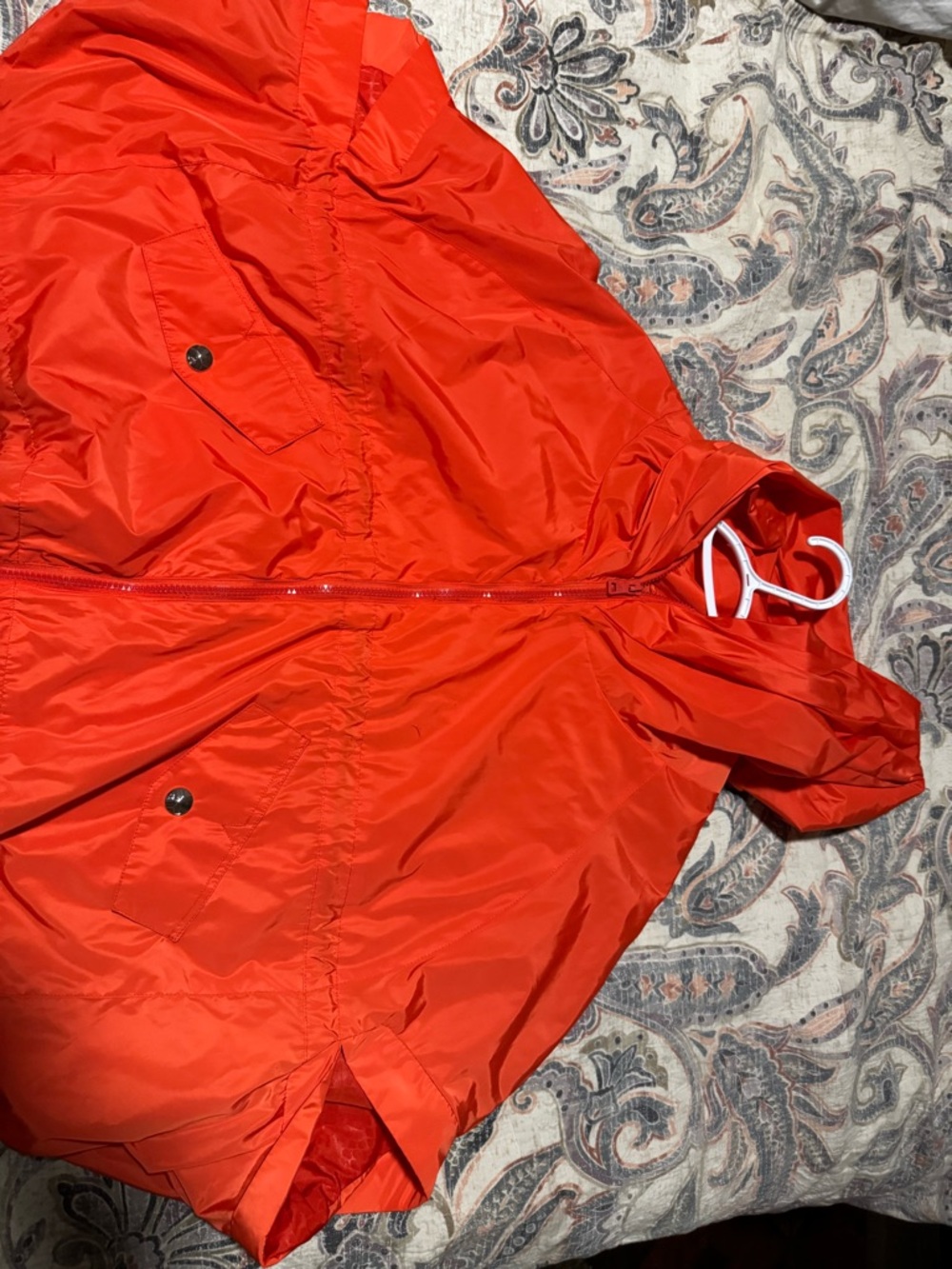 Sam Edelman Red Lightweight Hooded Jacket